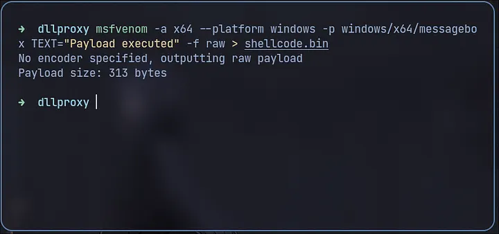 msfvenom messagebox payload