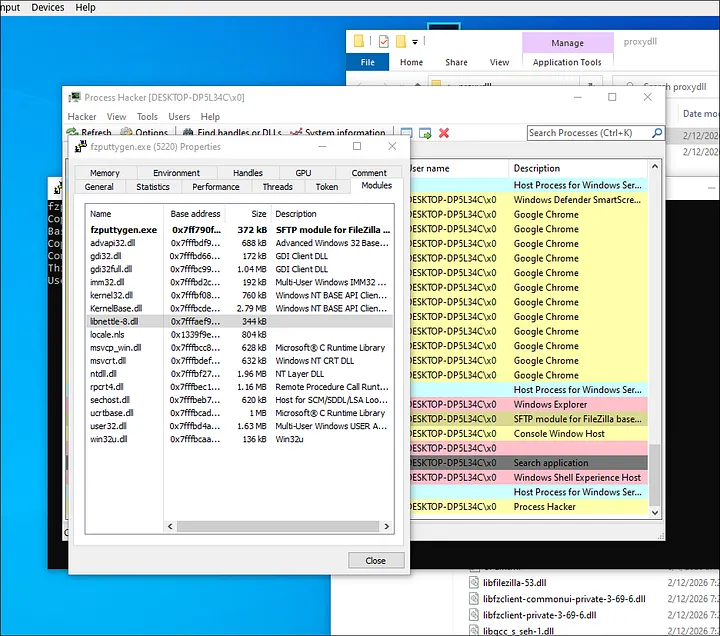 process hacker modules tab