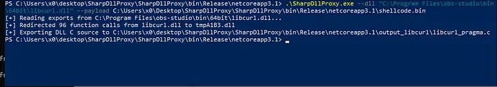 sharpdllproxy usage